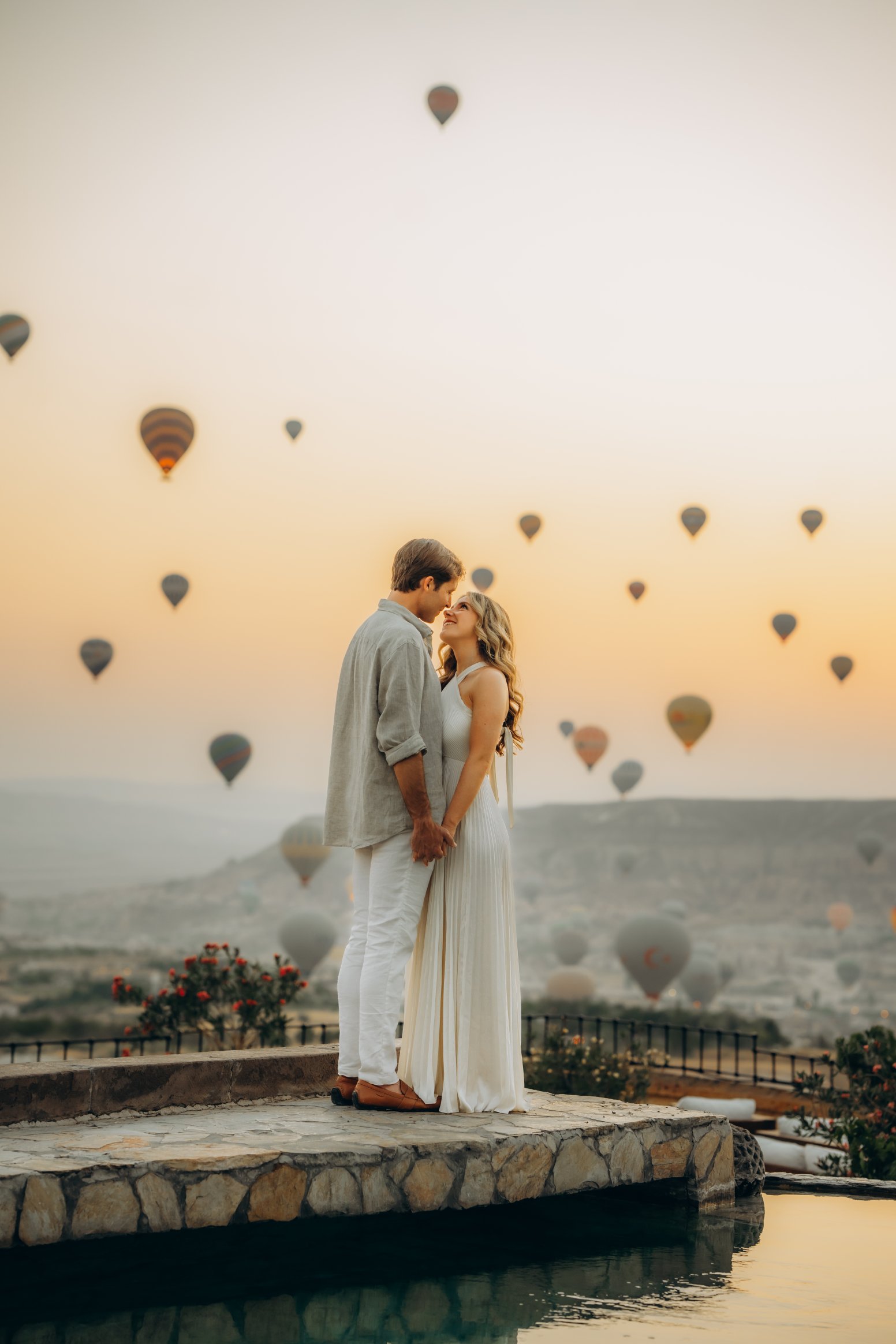 Framed by Balloons at Sunrise in Göreme | Türkiye Private Tour
