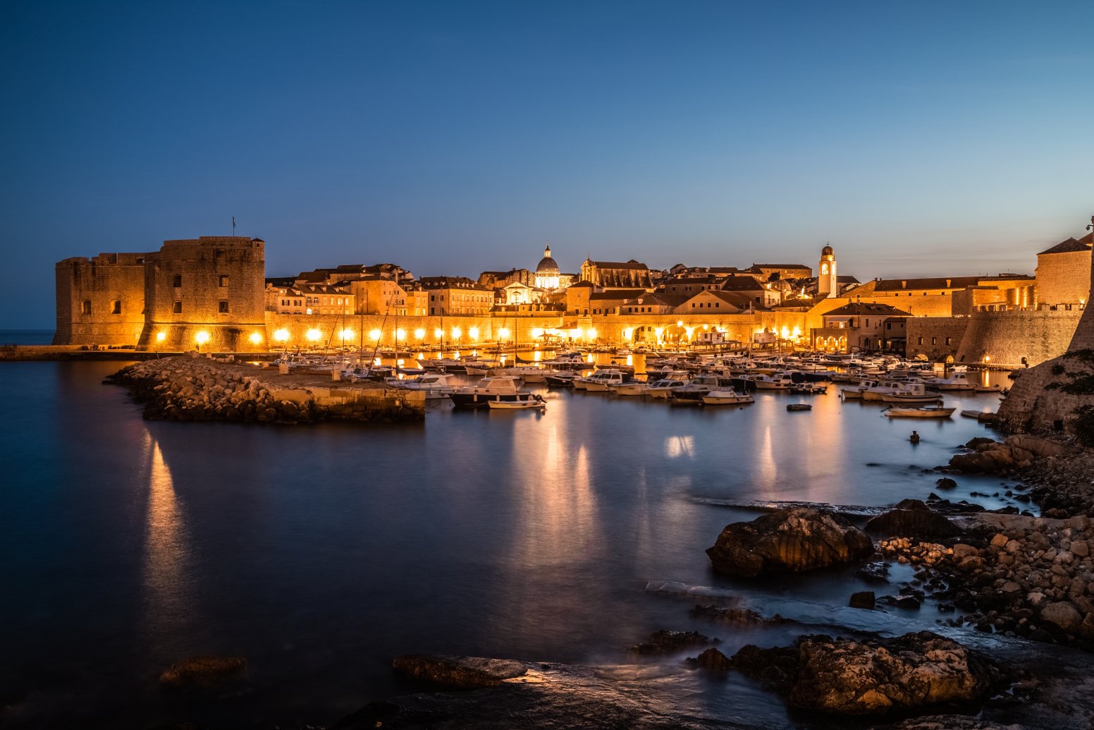 Dusk in Dubrovnik in Dubrovnik | Croatia Private Tour